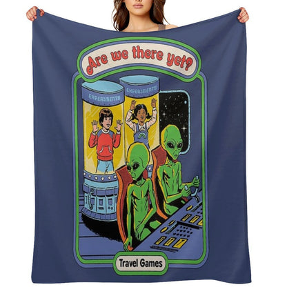Are We There Yet Machine-washable Throw Blanket