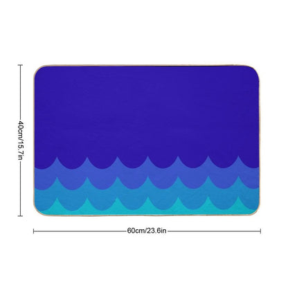Blue Ocean  Stain-Proof Bath Mat