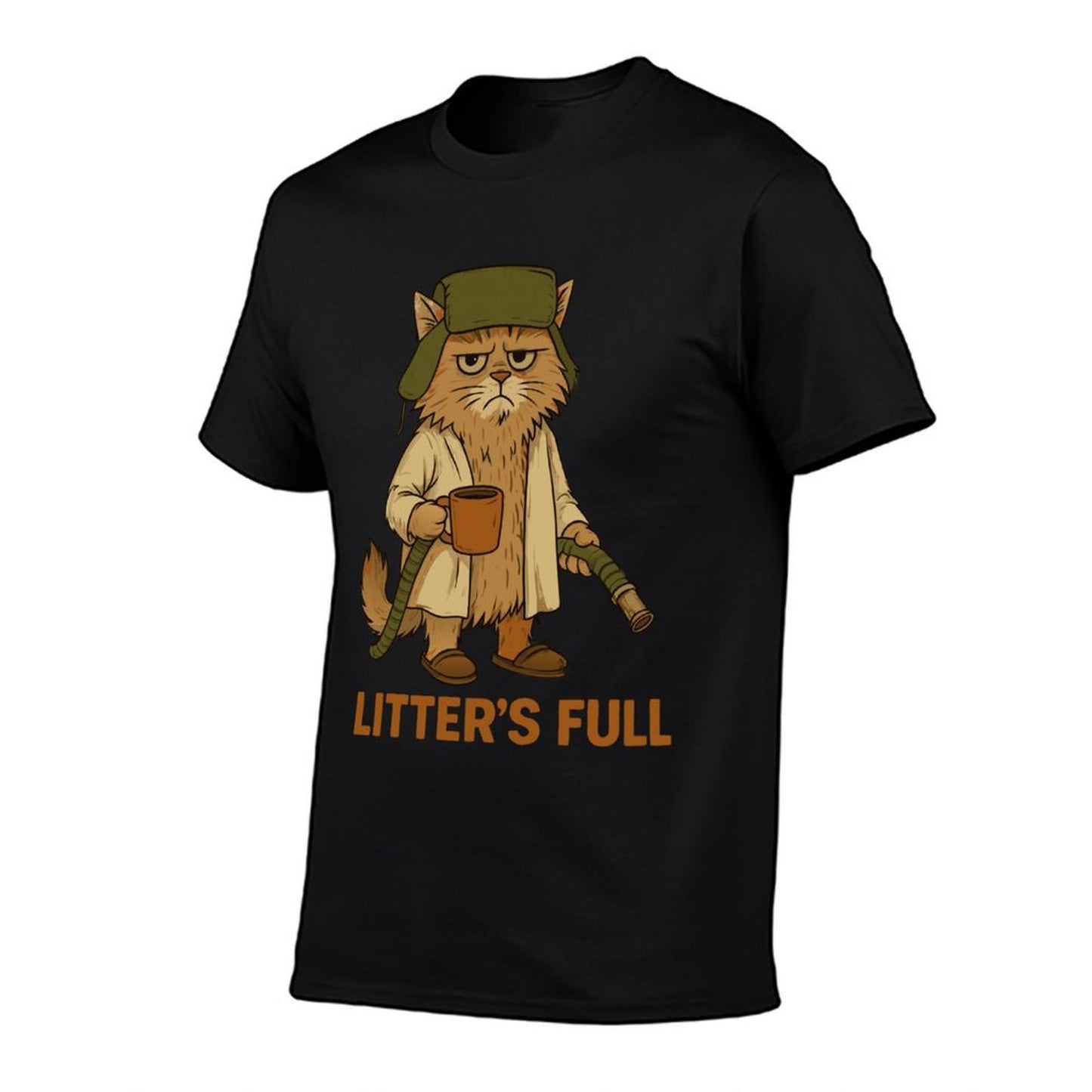 Litter’s Full Funny Cat Lovers Christmas Xmas  Graphic-printed T-Shirt