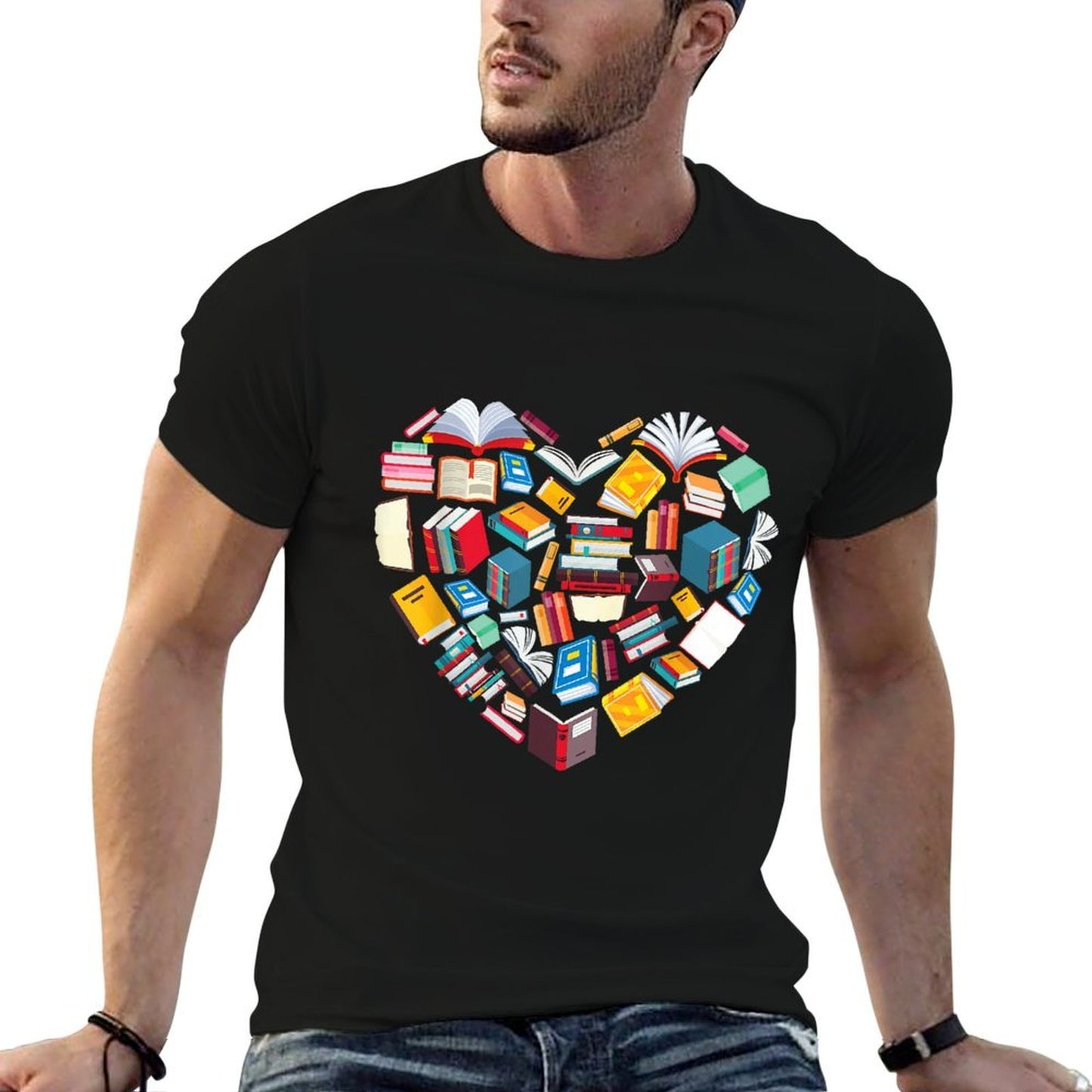 Book Lover Heart Shape Reading Club Librarian Librarys  Affordable Price T-Shirt