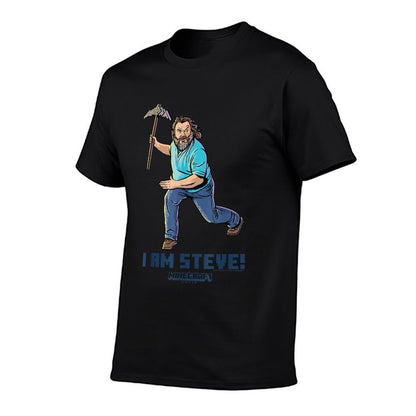A Minecraft Movie I Am Steve Wielding Stone Pickaxe  Eco-friendly Material T-Shirt