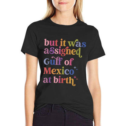 But It Was Assigned Gulf Of Mexico At Birth Summer-ready Fabric T-Shirt