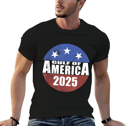 Gulf Of USA America 2025 Gulf of US America Heathered Texture T-Shirt