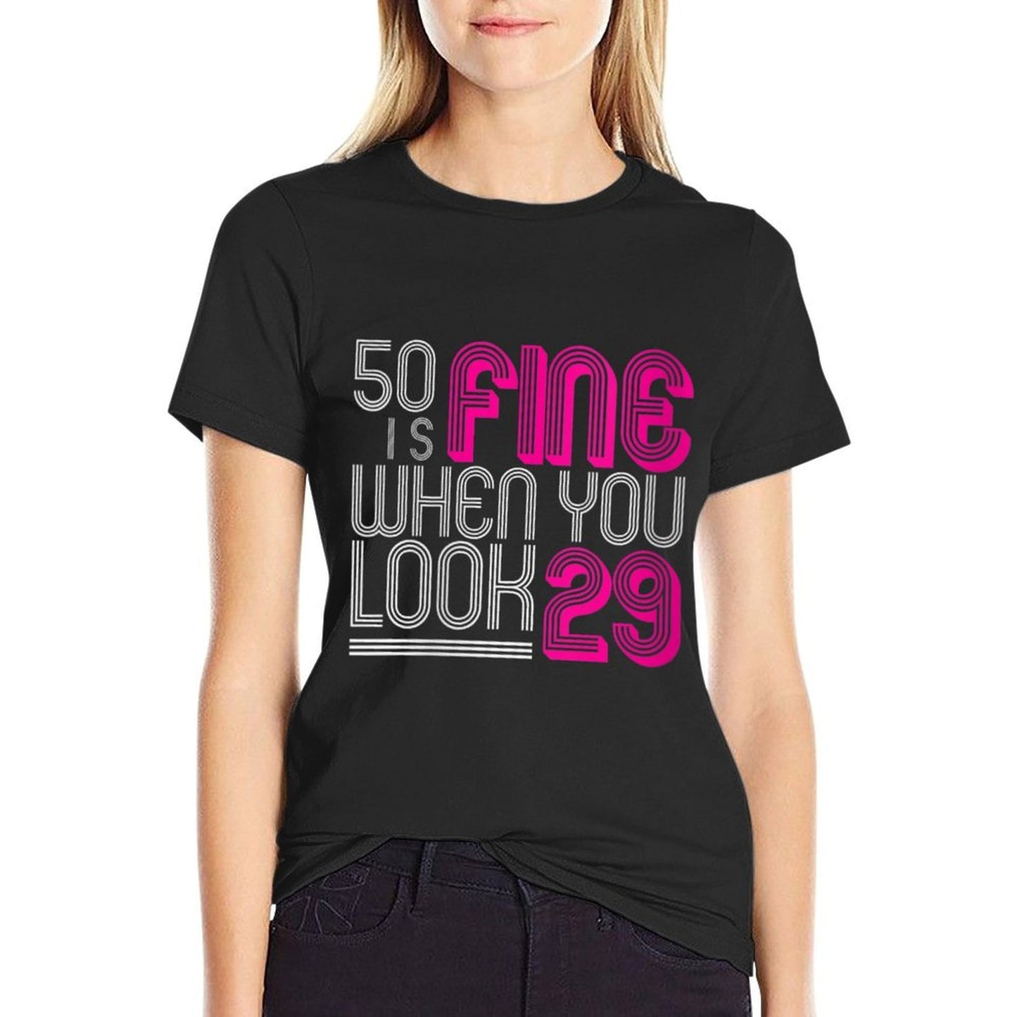 Womens 50th Birthday Gifts for Her Women Age 50 Year Old Mom 1972  Wrinkle-resistant T-Shirt