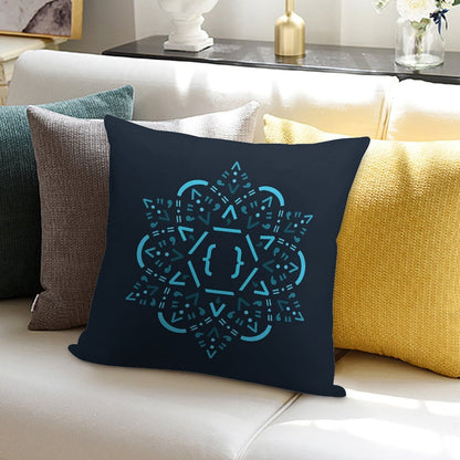 Code Mandala - React Framework Soft Luxury Feel Throw Pillow