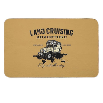 Every Mile Tells A Story - Dark Print  Easy To Clean Bath Mat