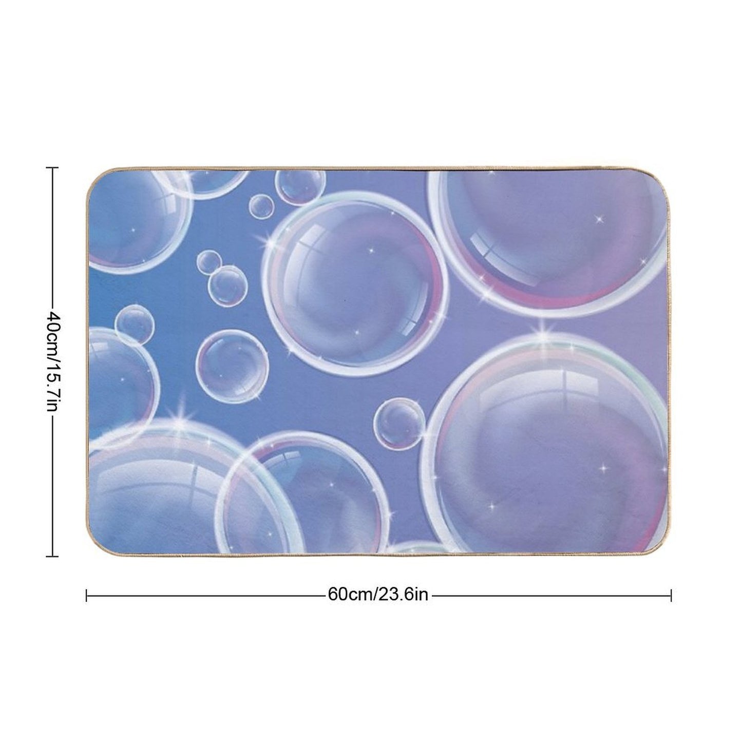 Funny Bubbles  Slip-Resistant Bath Mat