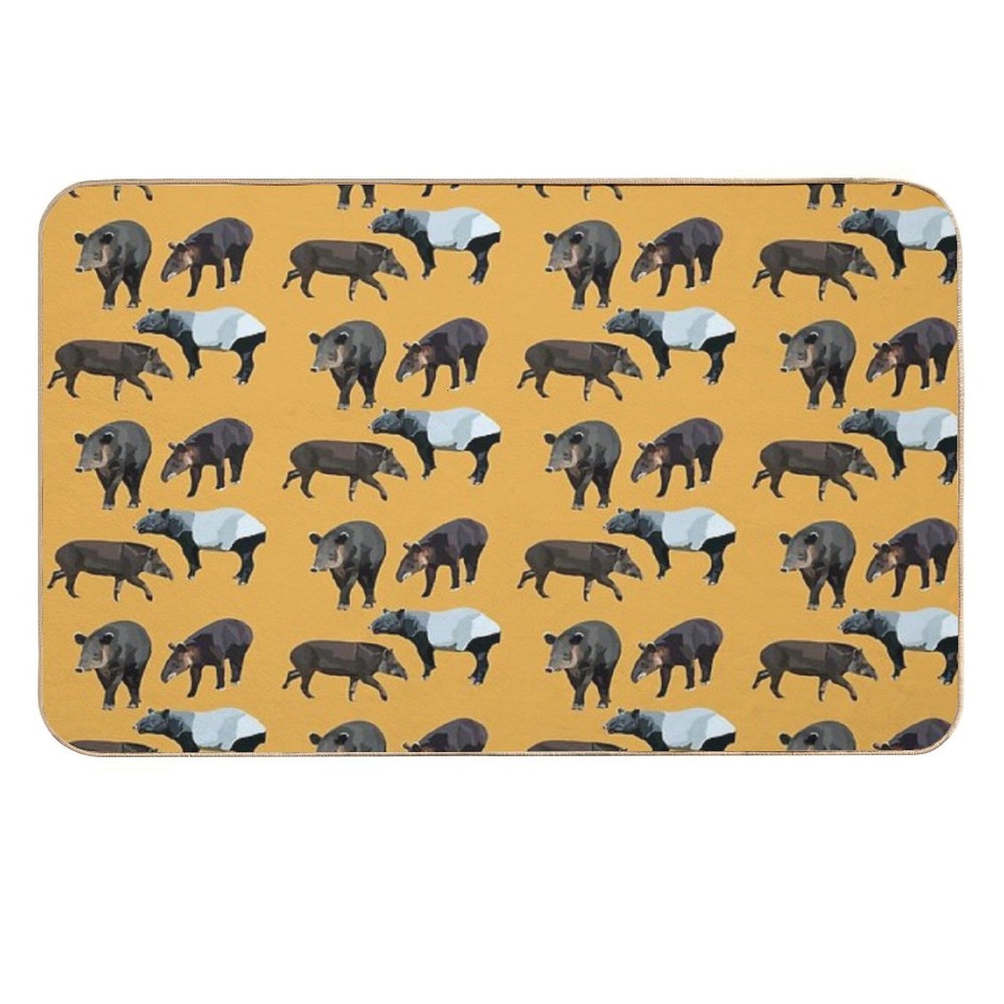 T Is for Tapir  Easy To Clean Bath Mat