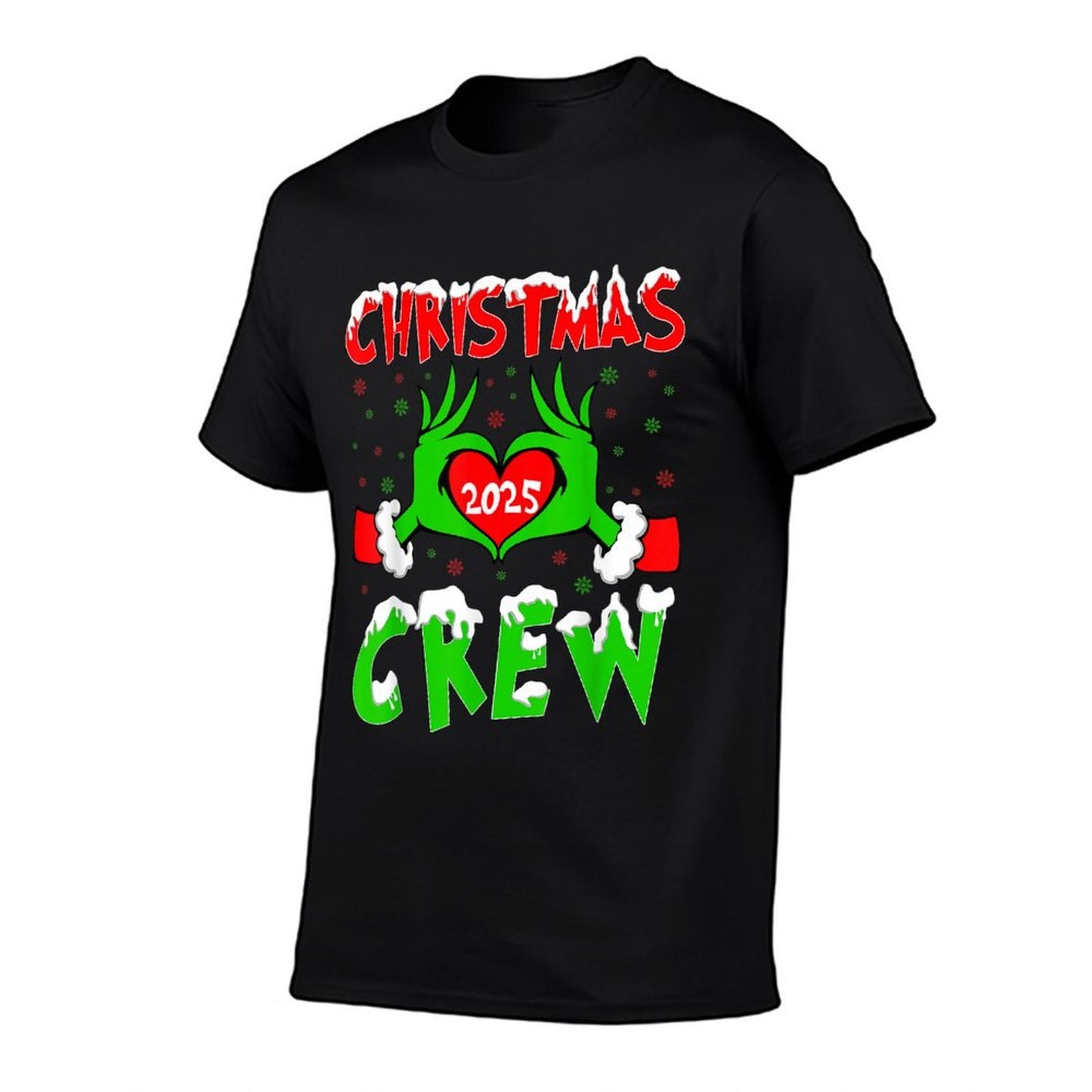 Christmas Crew 2025 Xmas Snow Santa Family Pajamas Holiday  Classic T-Shirt