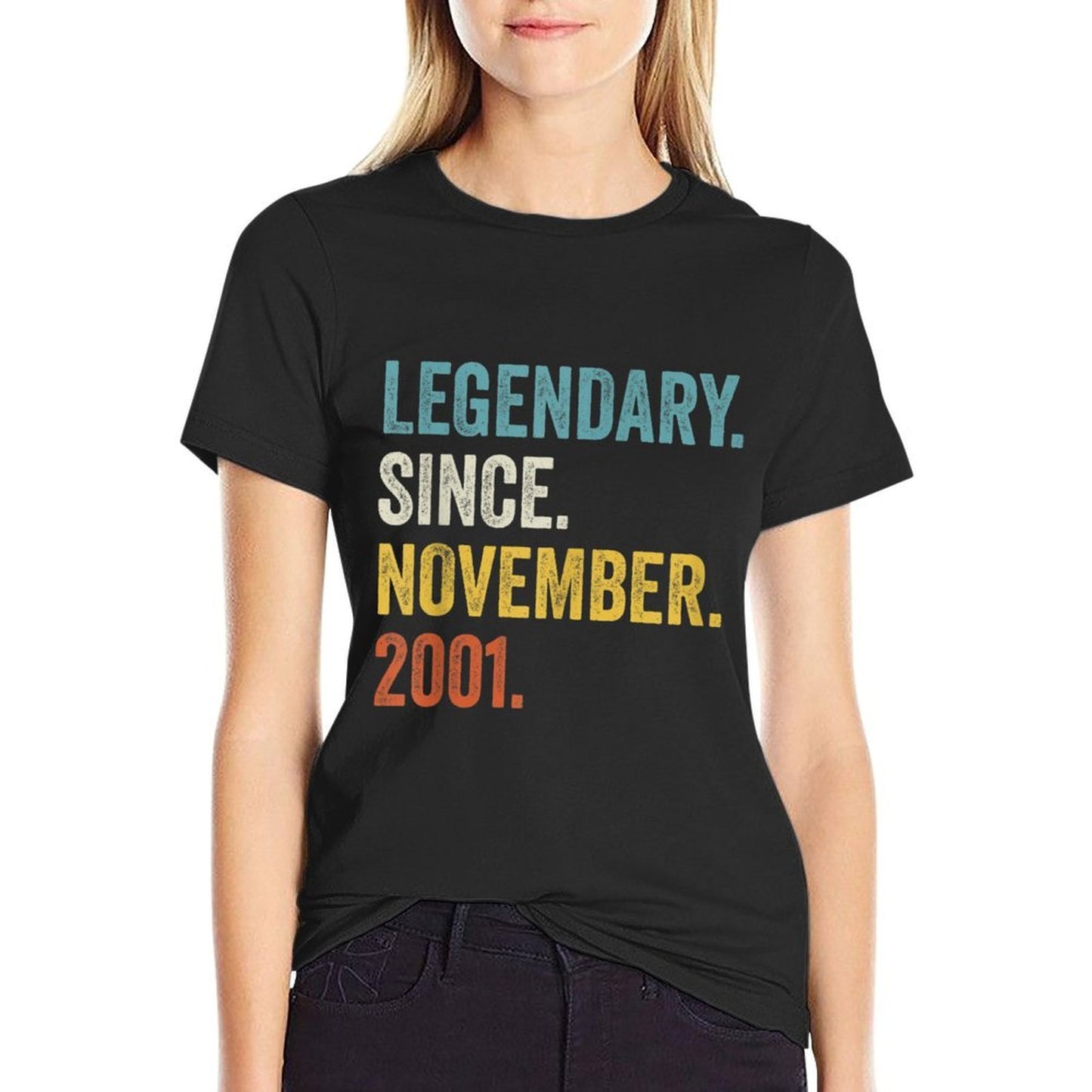 Legendary Since November 2001 21st Birthday  Durable T-Shirt