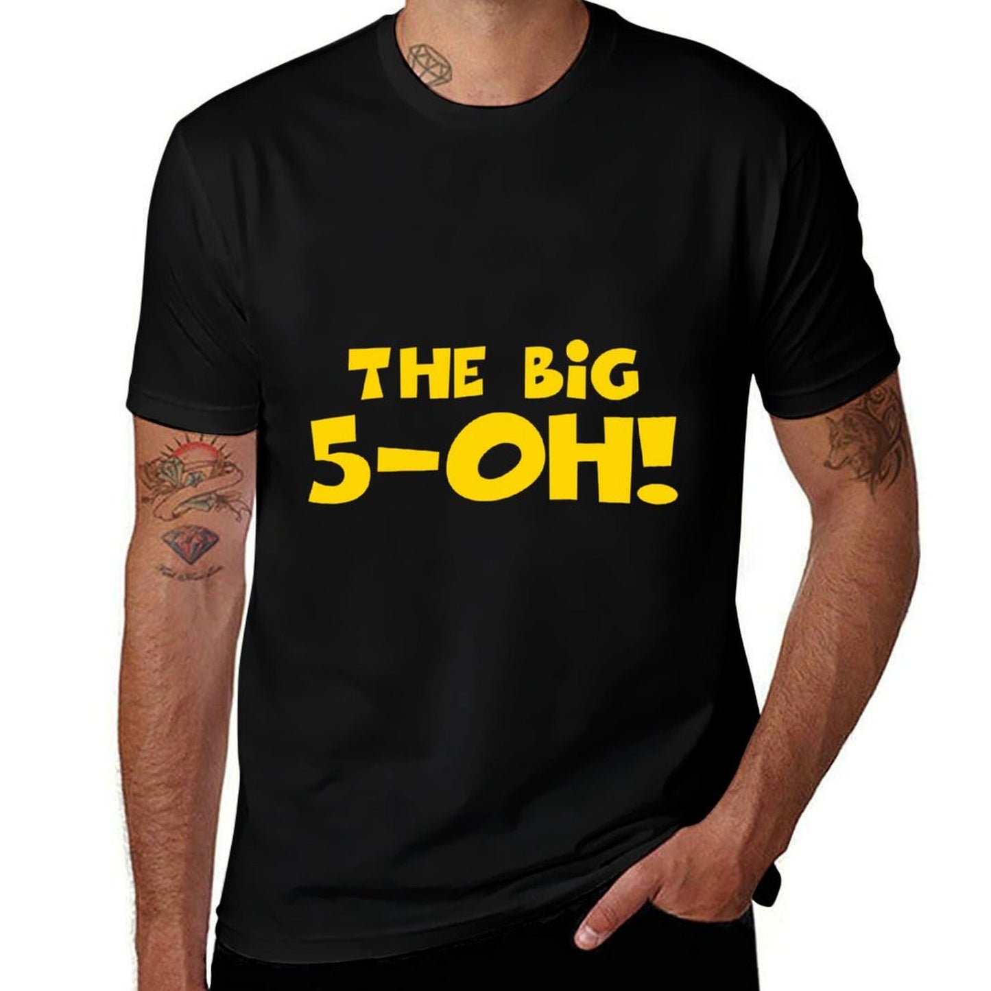 The Big 5-OH! The Big 50, 50th Birthday, 50 Years Old Sweatshirt  Oversized Silhouette T-Shirt