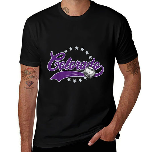 Colorado Baseball Vintage Mens Kids Team Retro Baseball Fan  Classic T-Shirt