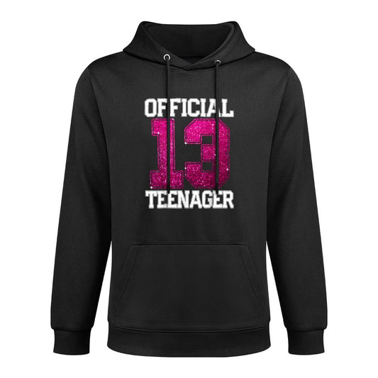 OFFICIAL TEENAGER 13th Birthday 2012 Bday Girls Gift Kangaroo Pocket Hoodie
