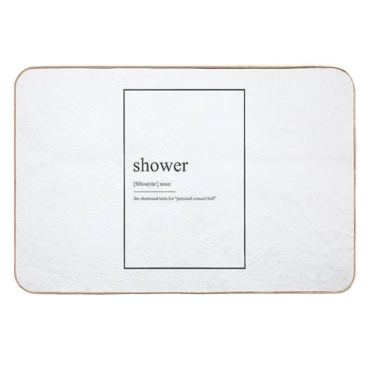 Shower 489 Watercolor Map Yoga Quote Definition De  Versatile Bath Mat