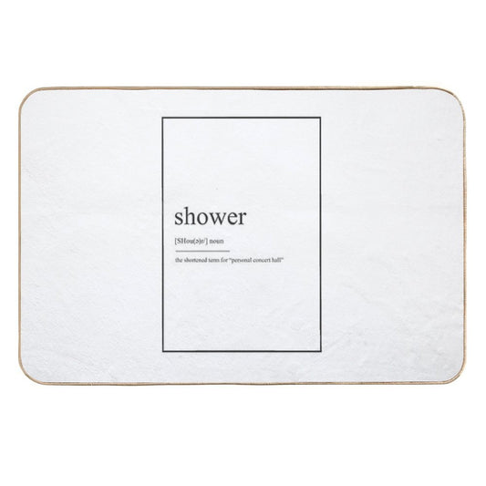 Shower 489 Watercolor Map Yoga Quote Definition De  Versatile Bath Mat