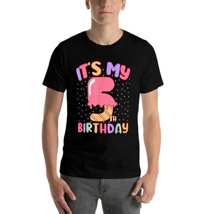 5th Ice Cream Birthday 5 Years Old Bday Boys Girls Kids  Lightweight T-Shirt
