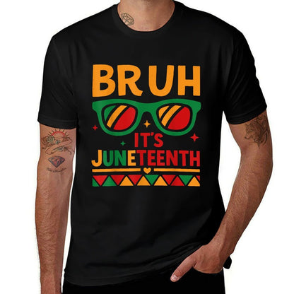 Bruh Its Juneteenth Teacher Cool Juneteenth Boys Girls Kid  Eco-friendly Material T-Shirt