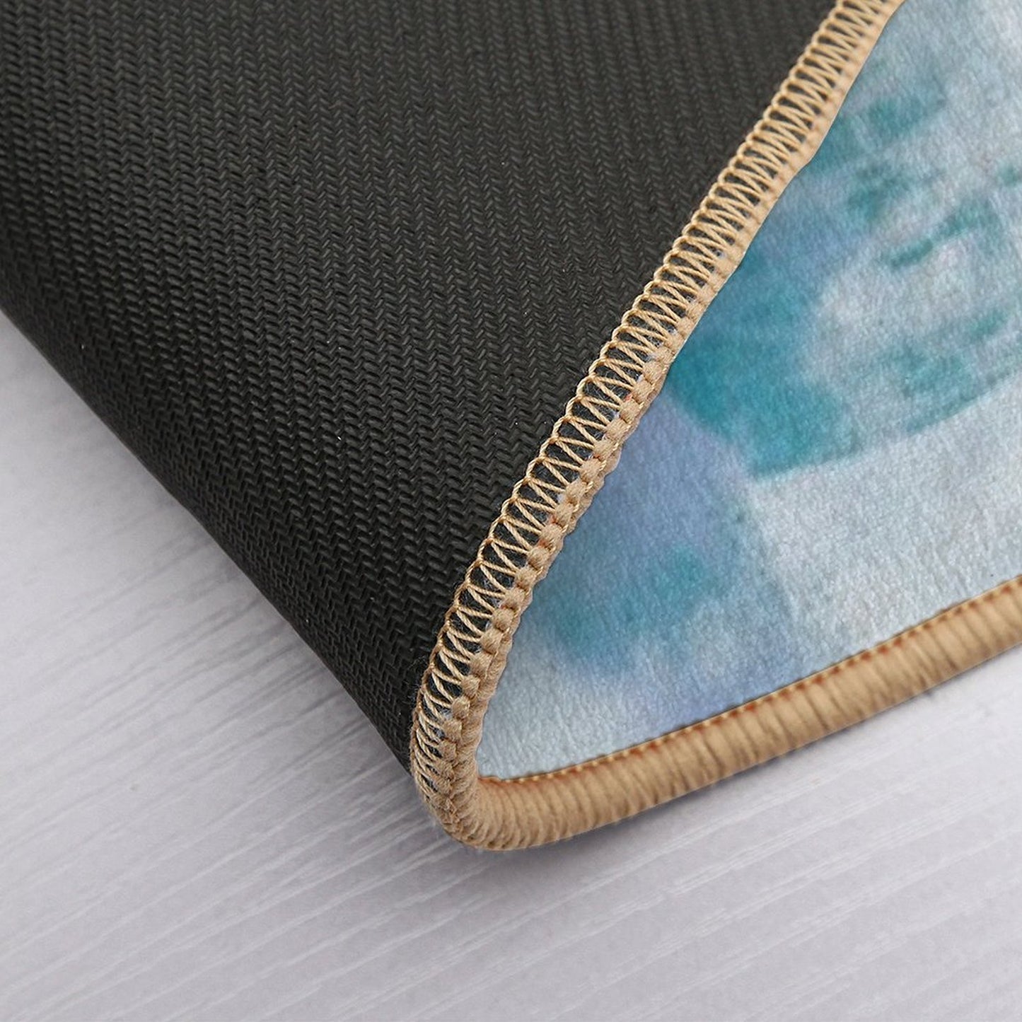 Blue Ocean Waves  Anti-Trip Bath Mat