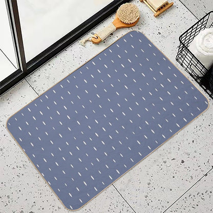 Little Lines Pinkblue  Eco-Friendly Bath Mat