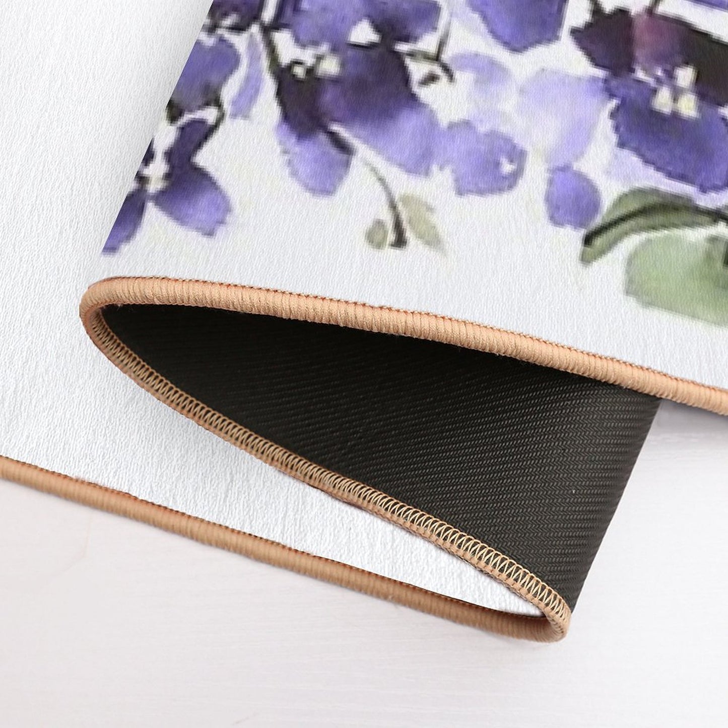 Get Naked Floral Boho Design  Eco-Friendly Bath Mat