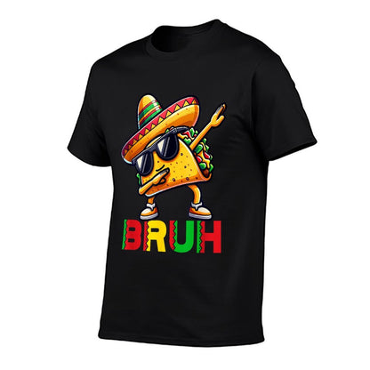 Mexican Food Dabbing Taco Bruh Cinco De Mayo Boys Girls  Quick-drying T-Shirt