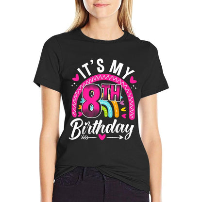 Daughter 8th Birthday for 8 Year Old Girlie  Relaxed-fit T-Shirt