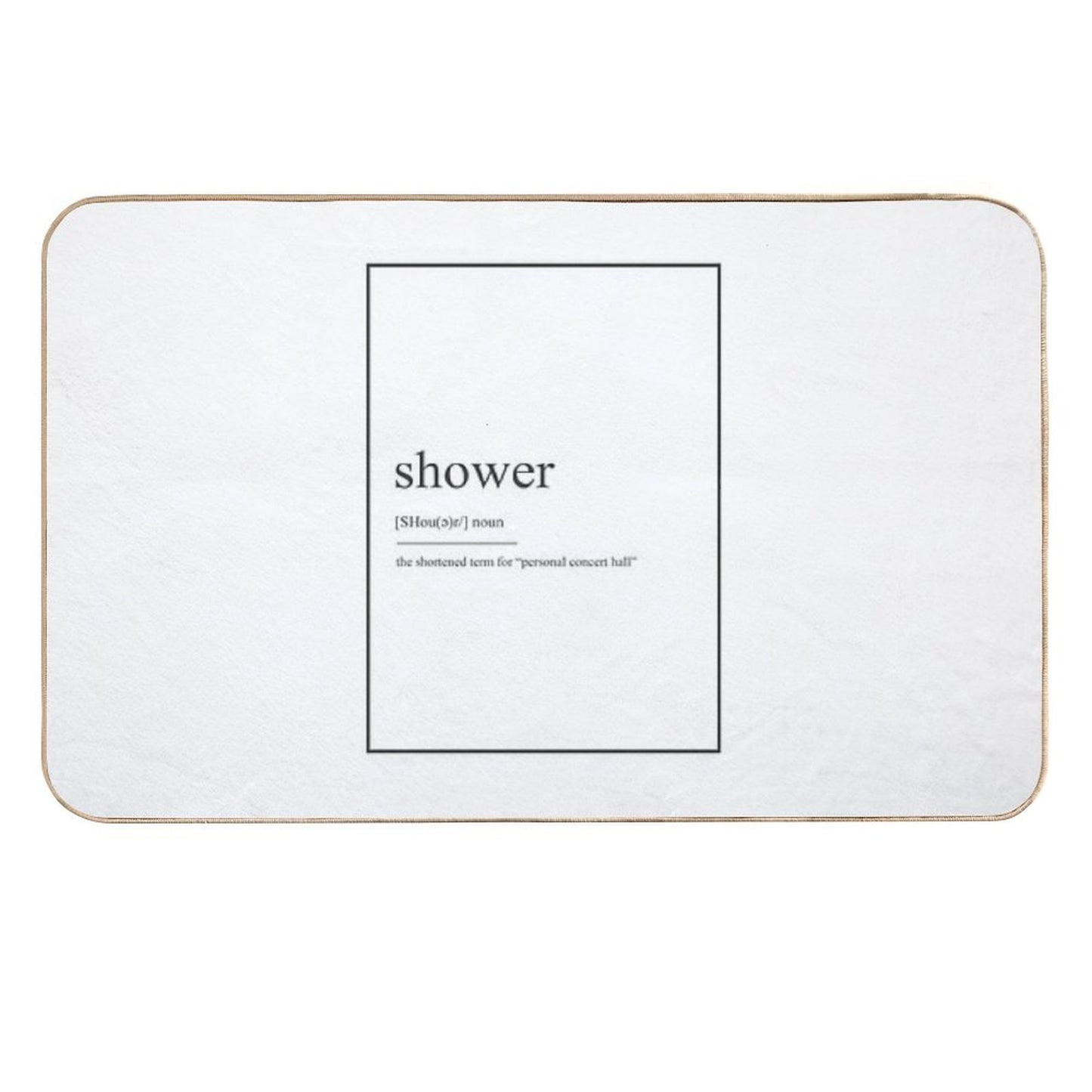 Shower 489 Watercolor Map Yoga Quote Definition De  Versatile Bath Mat