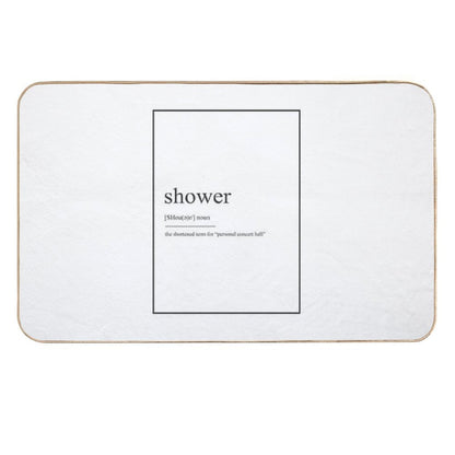Shower 489 Watercolor Map Yoga Quote Definition De  Versatile Bath Mat