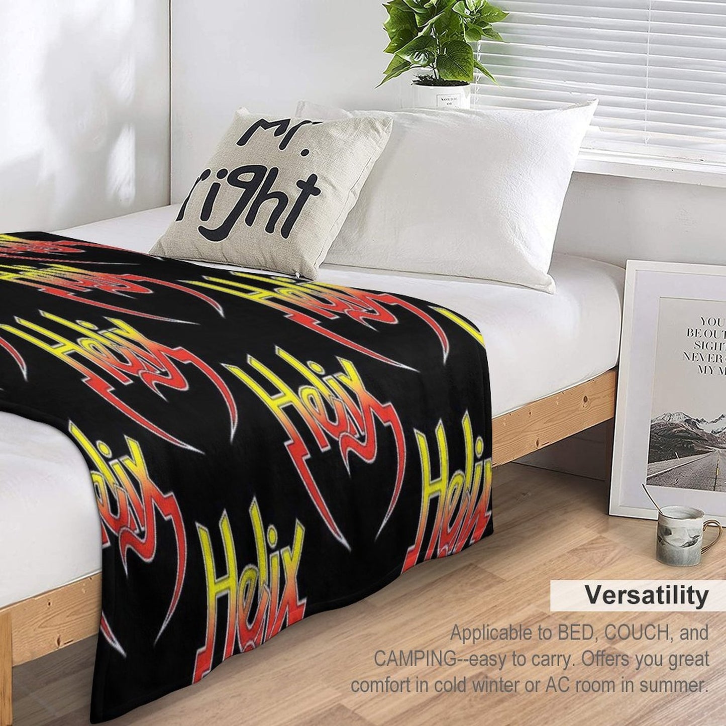 Helix Band Logo Multi-functional Throw Blanket