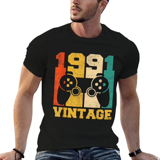 30 Years Old Gifts Vintage 1991 Video Game 30th Birthday  Lightweight T-Shirt