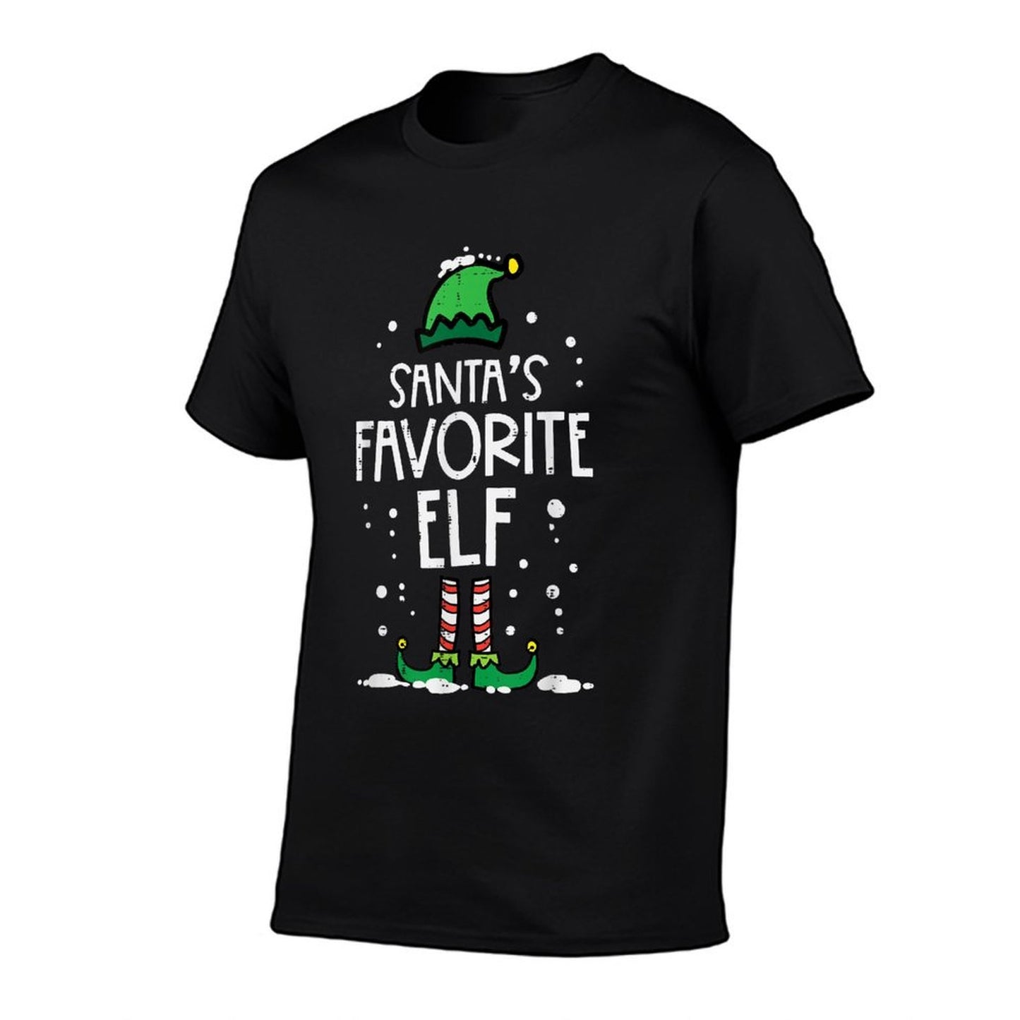 Christmas Santas Favorite Elf Xmas Matching Kids Men Women  Slim-fit Cut T-Shirt