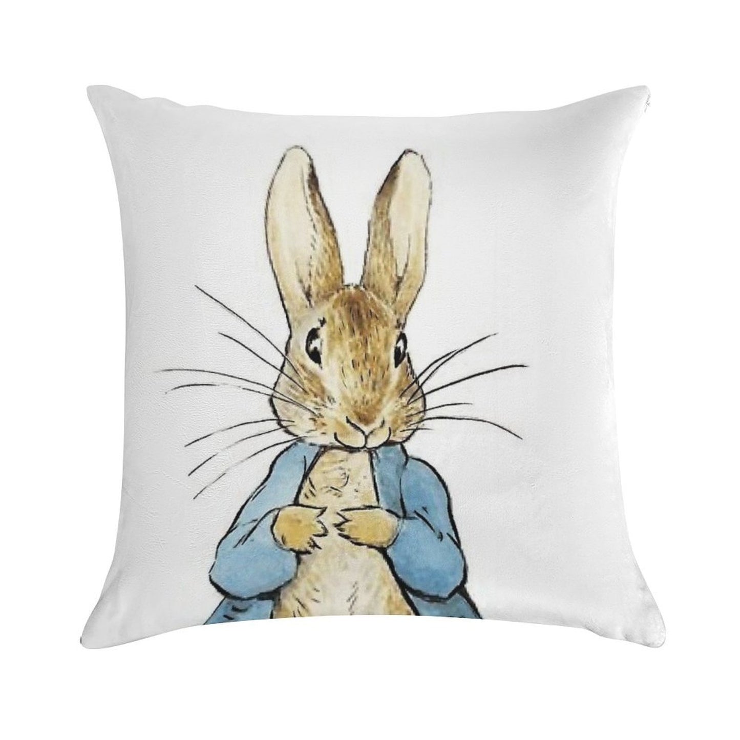 Peter Rabbit  by Beatrix Potter Soft Anti-Pilling Throw Pillow