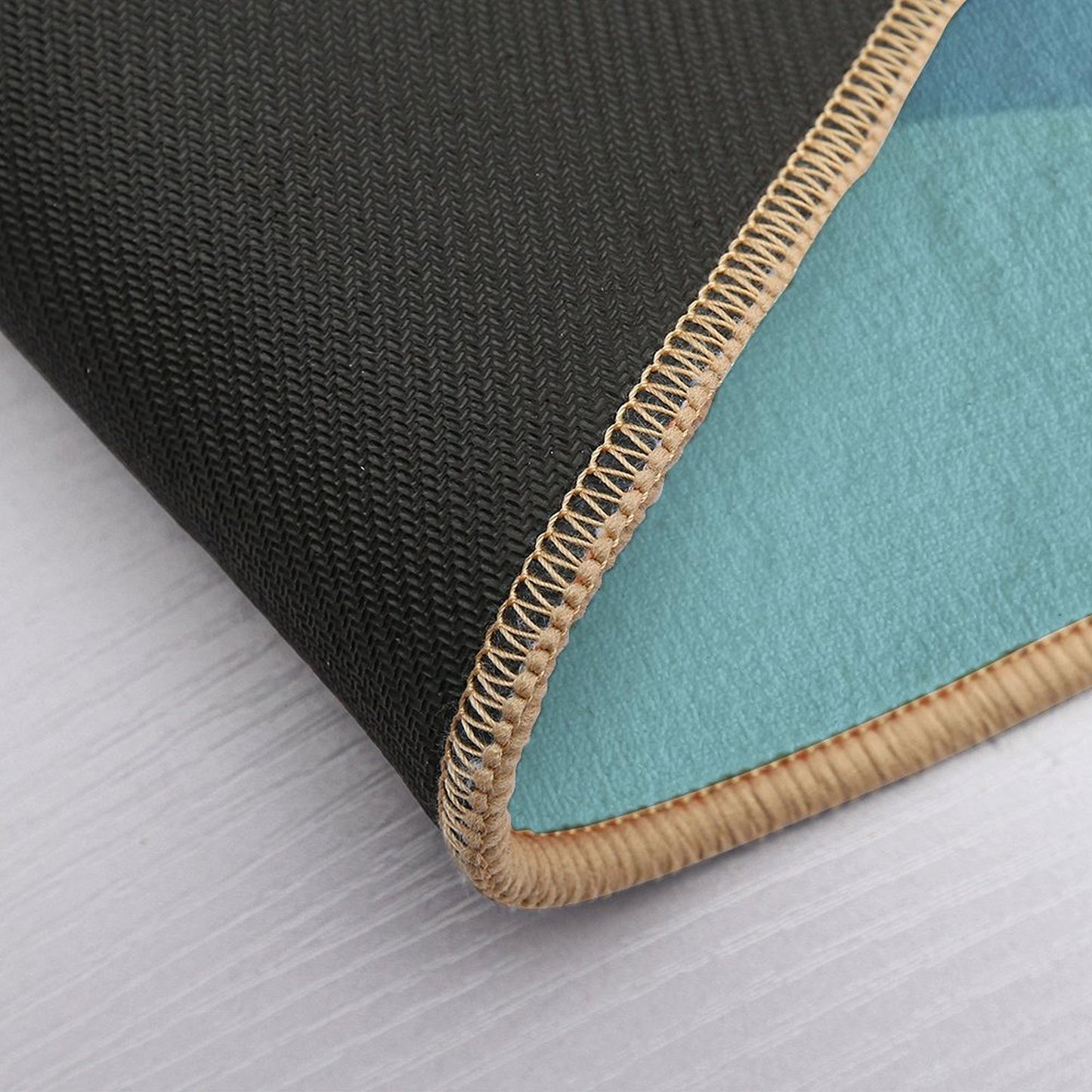 Deep Dark Ocean Modern Abstract Art  Absorbent Bath Mat