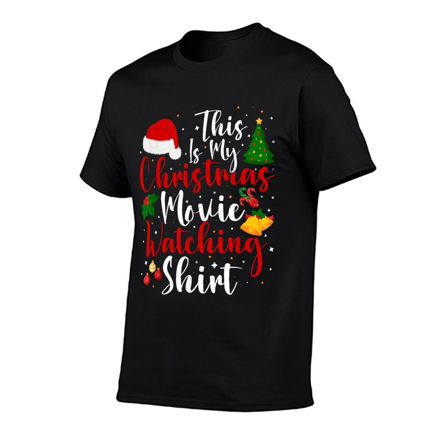 Funny This Is My Christmas Movie Watching Family Matching  Trendy Pattern T-Shirt