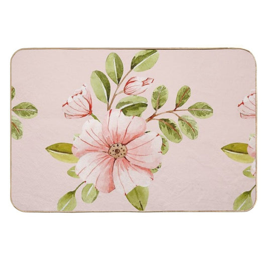 Coquette Floral  Repositionable Bath Mat