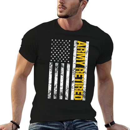 Army Retired Gift Military U.S. Army Retirement  Stretchy T-Shirt