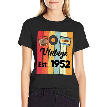 Music Tech 70th Birthday 70 Years Old Design  Rolled Sleeves T-Shirt