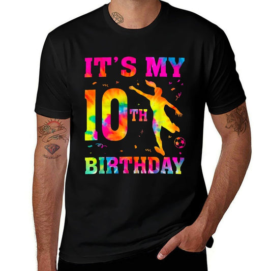 It's My 10th Birthday Soccer 10 Year Old Party Soccer Player  Eco-friendly Material T-Shirt