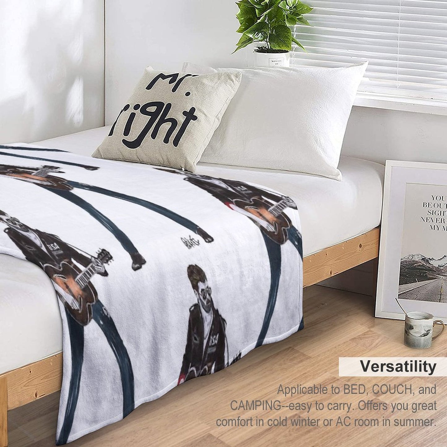 George  Michael Sustainable Throw Blanket