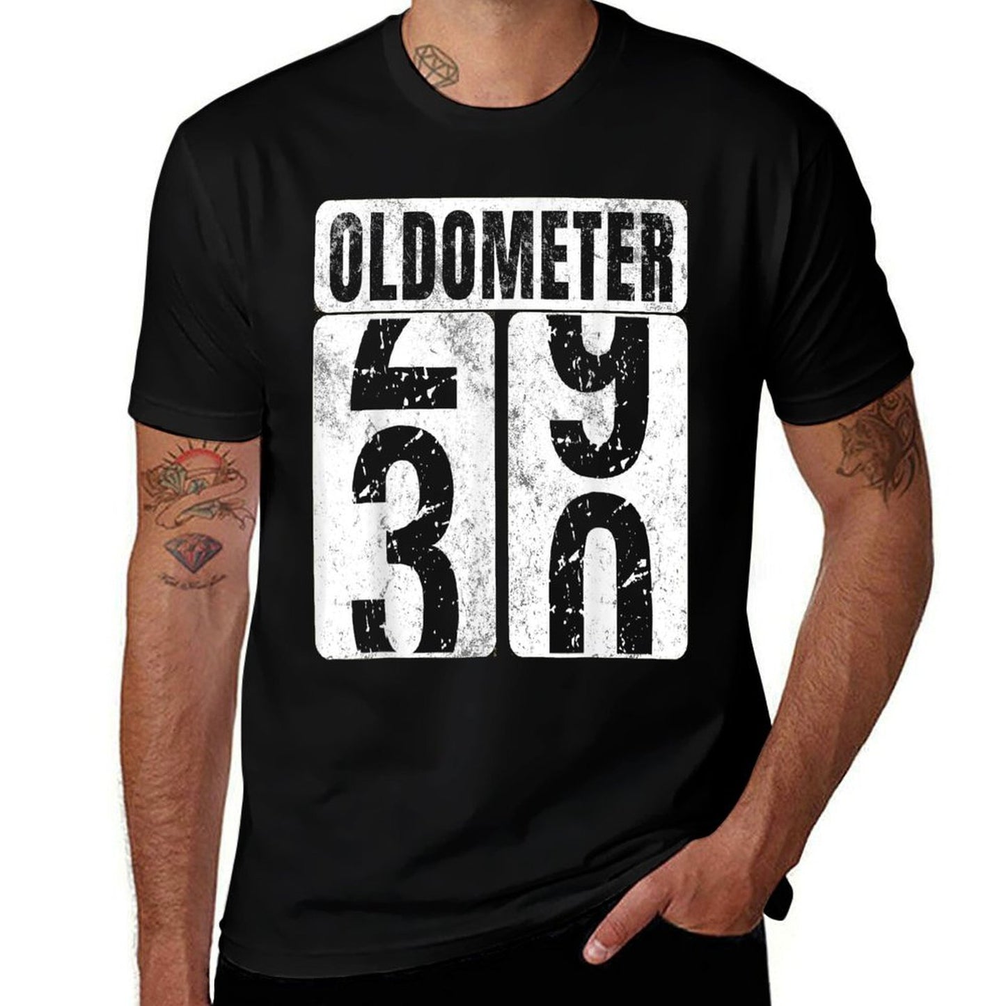 Oldometer 30 Vintage Funny 30th Birthday Gift Idea  Soft T-Shirt