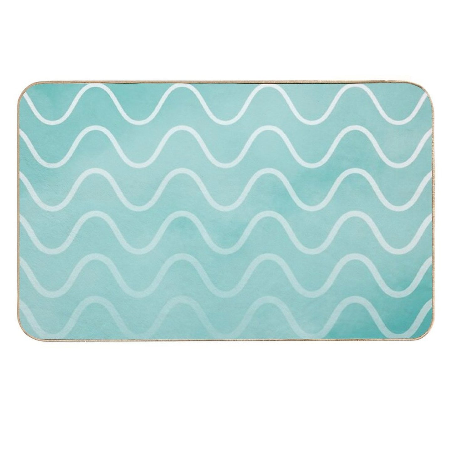 Aqua Ocean Waves  Eco-Friendly Bath Mat