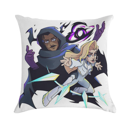 Marvel Rivals Cloak And Dagger Soft Warmth Comfort Throw Pillow