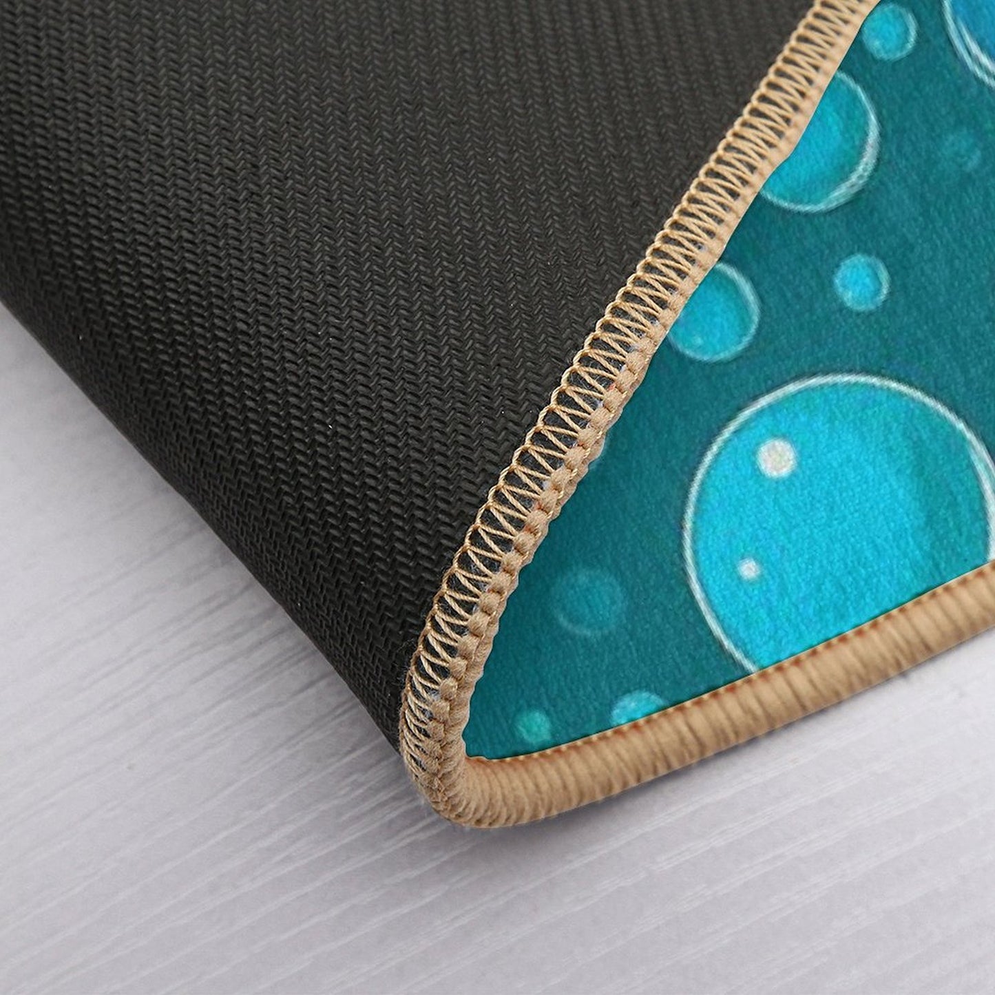 Water Droplets  Repositionable Bath Mat