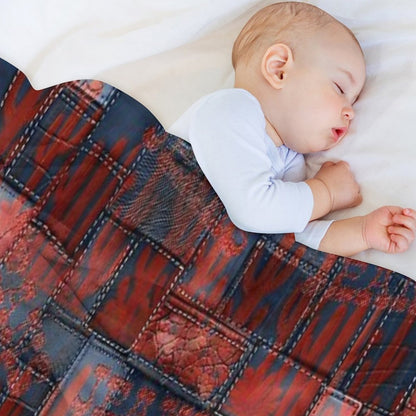 Cowboy Pattern V33 Travel-friendly Throw Blanket