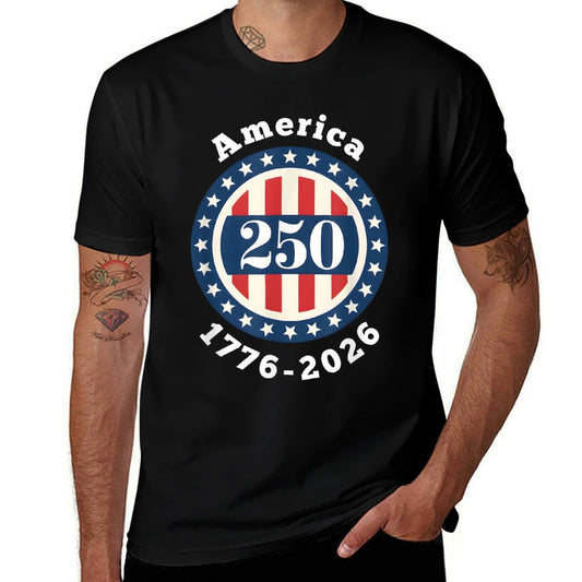 1776-2026 Semiquincentennial Declaration of Independence 250  High-quality Stitching T-Shirt