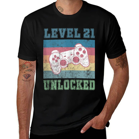 21st Birthday Boys Son Gift 21 Year Old Daughter Girls  Tagless Design T-Shirt