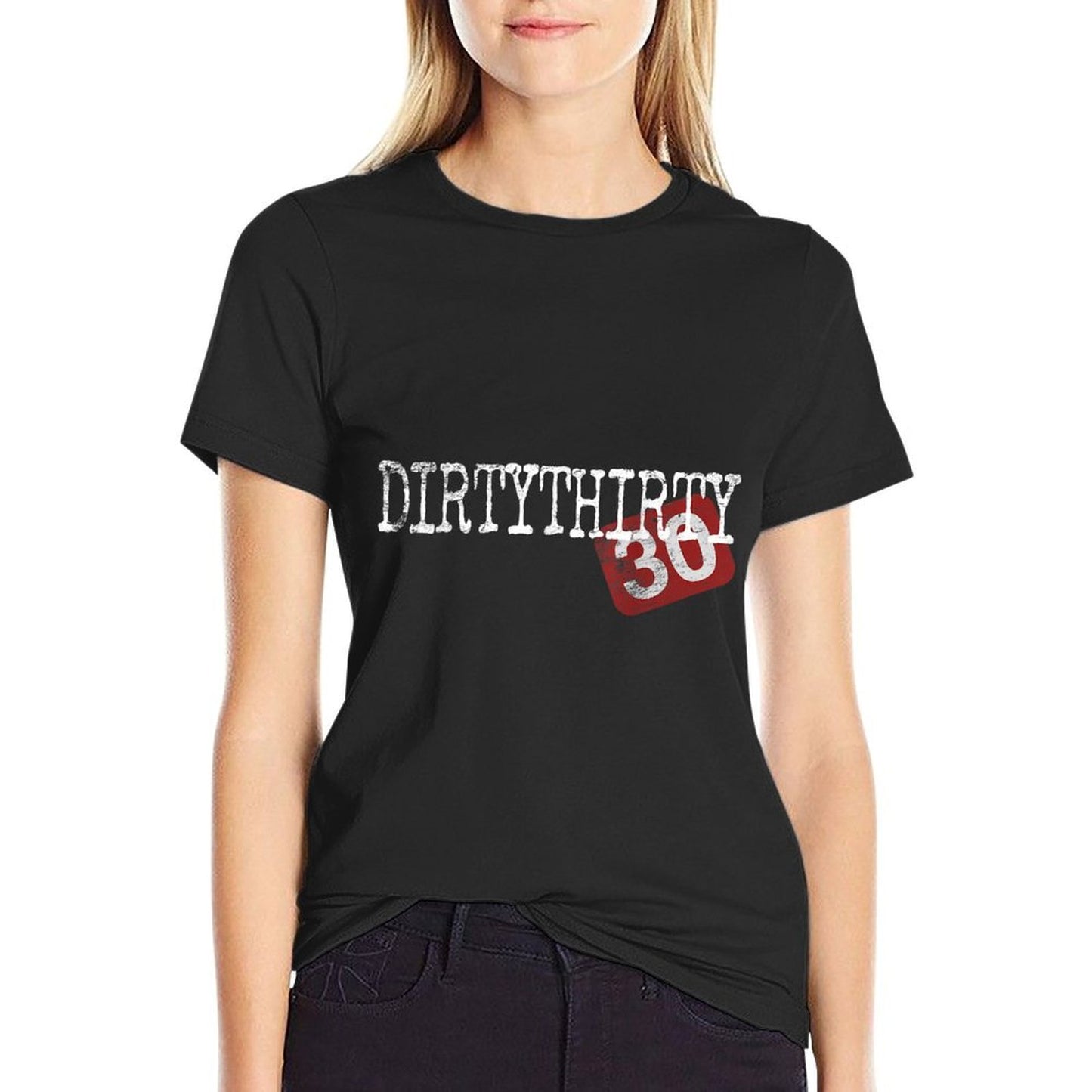 Dirty Thirty 30th Birthday Saying For Men Women 30 Thirties  Trendy Pattern T-Shirt