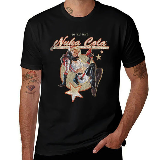 Fallout Video Game Retro Nuka Cola Ad  Graphic-printed T-Shirt