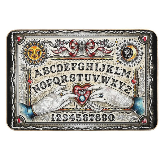 Ouija Board Cute Traditional Tattoo Flash  Versatile Bath Mat