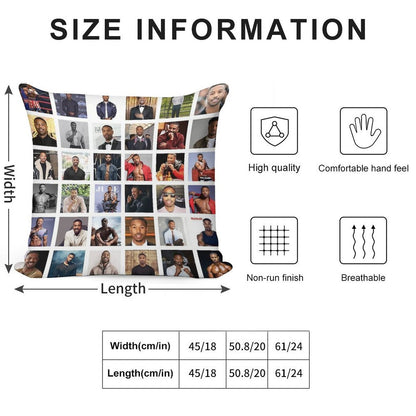 Michael B Jordan Soft Reinforced Edging Throw Pillow